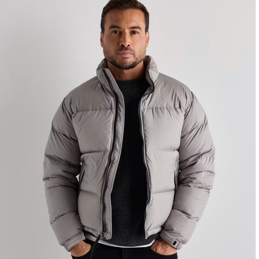Quince Mens Morel Grey Responsible Down Puffer Jacket XL